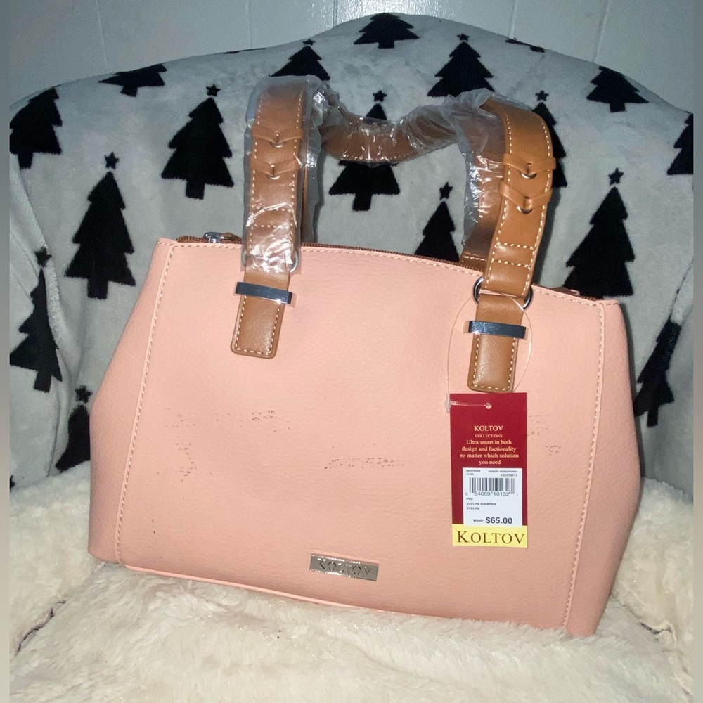 Koltov Light Pink Shoulder 3 Pocket Bag